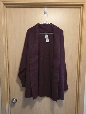 torrid Open-Front Cardigan Sweater - Potent Purple